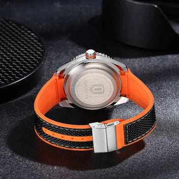QINGXIYA Brand New Fashion Quartz Watch Men Sports Silicone Strap Waterproof Luminous Calendar Mens Watches Relogio Masculino